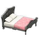elegant bed: (Silver) Gray / Pink