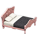 elegant bed: (Pink) Pink / Black