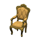 elegant chair: (Gold) Yellow / Orange