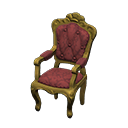 elegant chair: (Gold) Yellow / Red