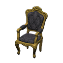 elegant chair: (Gold) Yellow / Black