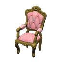 elegant chair: (Gold) Yellow / Pink