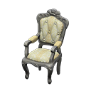 elegant chair: (Silver) Gray / White