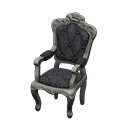 elegant chair: (Silver) Gray / Black