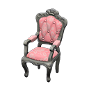 elegant chair: (Silver) Gray / Pink
