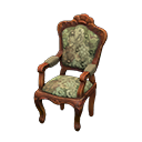 elegant chair: (Brown) Brown / Green