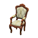 elegant chair: (Brown) Brown / White