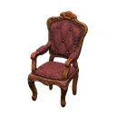 elegant chair: (Brown) Brown / Red