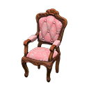 elegant chair: (Brown) Brown / Pink