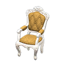 elegant chair: (White) White / Orange