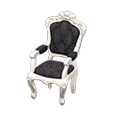 elegant chair: (White) White / Black