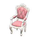 elegant chair: (White) White / Pink