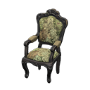 elegant chair: (Black) Black / Green