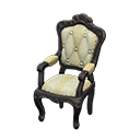 elegant chair: (Black) Black / White