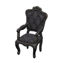 elegant chair: (Black) Black / Black
