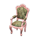 elegant chair: (Pink) Pink / Green