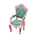 elegant chair: (Pink) Pink / Aqua