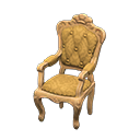elegant chair: (Light brown) Beige / Orange