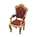 elegant chair: (Light brown) Beige / Red
