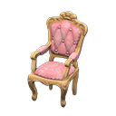 elegant chair: (Light brown) Beige / Pink