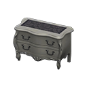 elegant dresser: (Silver) Gray / Black