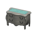 elegant dresser: (Silver) Gray / Aqua