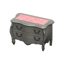 elegant dresser: (Silver) Gray / Pink