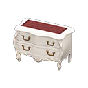 elegant dresser: (White) White / Red