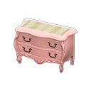 elegant dresser: (Pink) Pink / White