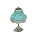 elegant lamp: (Silver) Gray / Aqua