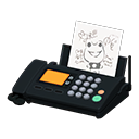 fax machine [Black] (Black/White)