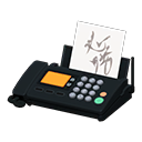 fax machine [Black] (Black/White)