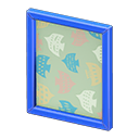 framed poster [Blue] (Blue/Colorful)