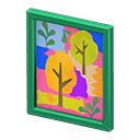 framed poster [Green] (Green/Colorful)