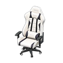 gaming chair: (White) White / Black