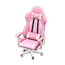 gaming chair: (Pink) Pink / White