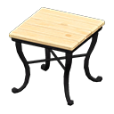 natural square table: (Natural) Beige / Black