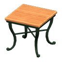 natural square table: (Oak) Orange / Green