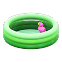 piscine de jardin [Vert] (Vert/Rouge)