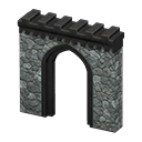 castle gate: (Dark gray) Gray / Black