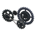 Zahnradgetriebe [Schwarz] (Schwarz/Schwarz)
