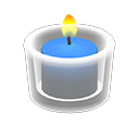 Image of Glass holder with candle