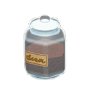 玻璃罐 [咖啡豆] (白色/米色)