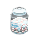 玻璃罐 [棉花糖] (白色/白色)