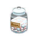glass jar [Marshmallows] (White/Beige)