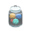 glass jar [Yarn] (White/Colorful)