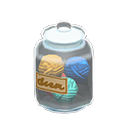 glass jar [Yarn] (White/Beige)