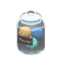 glass jar [Yarn] (White/Black)