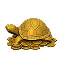Image of Gold turtle figurine