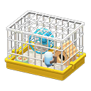 cage à hamster [Jaune] (Jaune/Multicolore)
